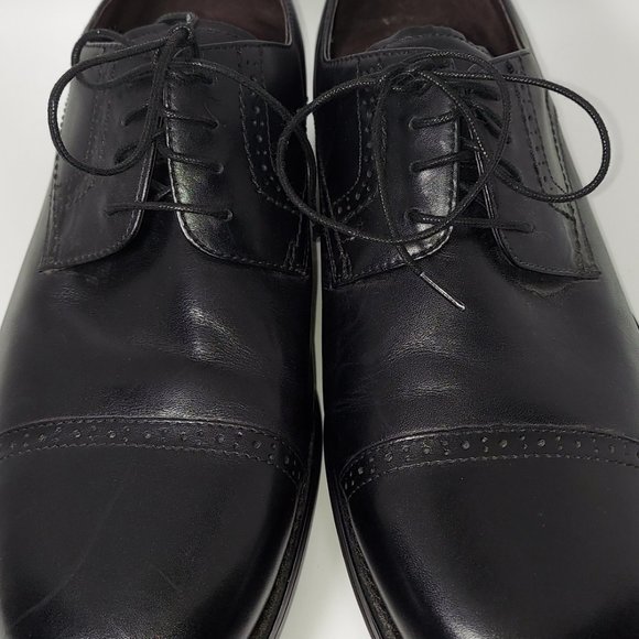 Johnston & Murphy Black Leather Lace up Oxford Dress Shoes Men\'s 9.5M main image 6